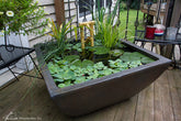 Photo of Aquascape Square Textured Gray Slate Patio Ponds - Aquascape Canada